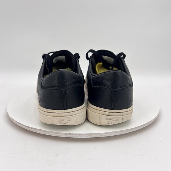Onitsuka Tiger Lawnship 2.0 Men Size 10.5 D715L Black Leather Low Top Shoes - Picture 6 of 14